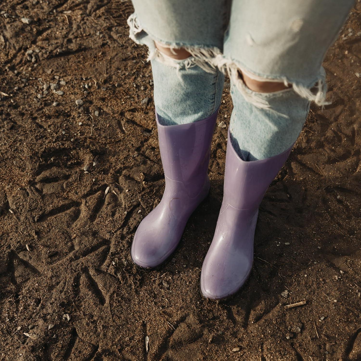 imageKamik Heidi2 Rain Boot Waterproof Rain Boots Cushy Comfort in Wellies EcoFriendly Recyclable Garden FootwearGreen