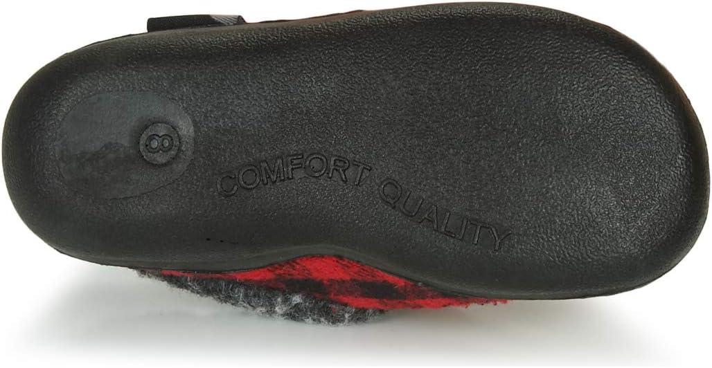 imageKamik Kids Cozycabin2 SlippersRedBlack