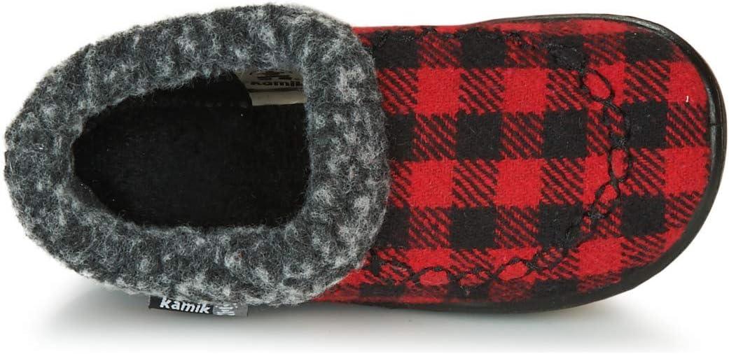 imageKamik Kids Cozycabin2 SlippersRedBlack