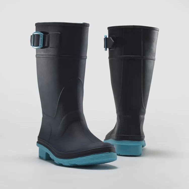 imageKamik Kids Raindrops Rain BootsNavyTeal