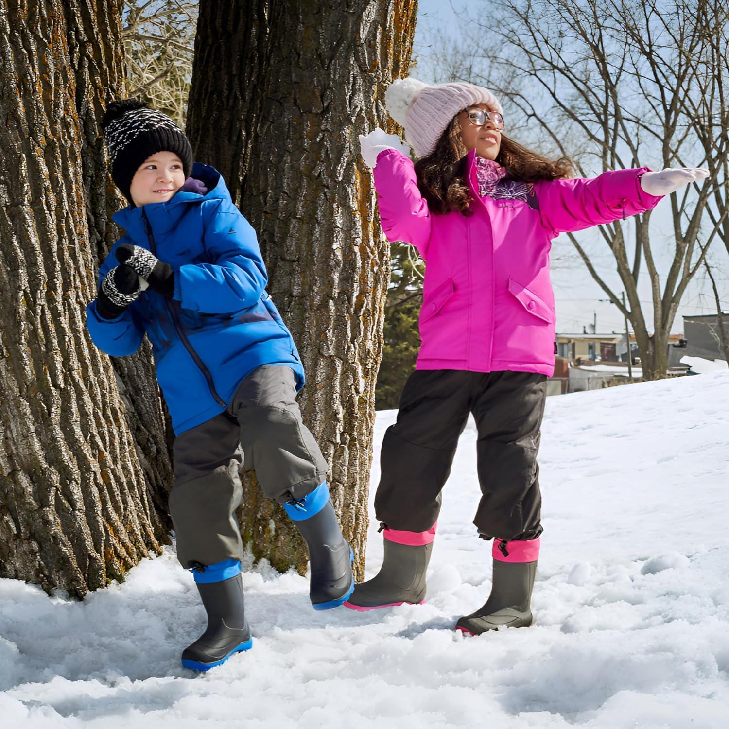 imageKamik Snobuster 1 Kids Snow Boots Waterproof Thermal Liner ampamp Adjustable Snow CollarBlue