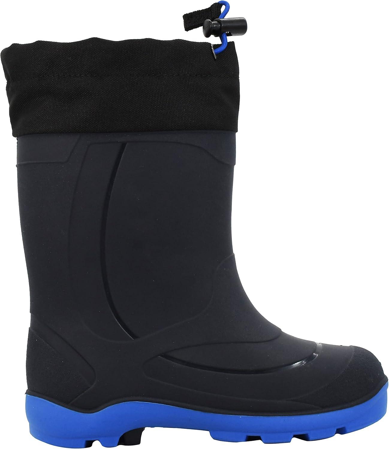 imageKamik Snobuster 1 Kids Snow Boots Waterproof Thermal Liner ampamp Adjustable Snow CollarNavyBlack