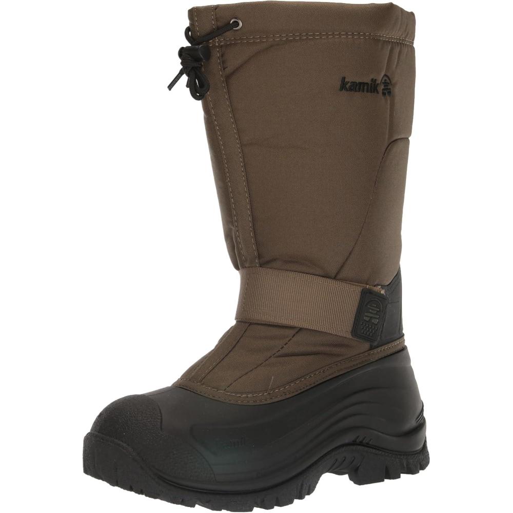 imageKamik Greenbay 4 Mens Winter Boot Waterproof Nylon Shell Removable Liner Rated to 40 CDark Olive
