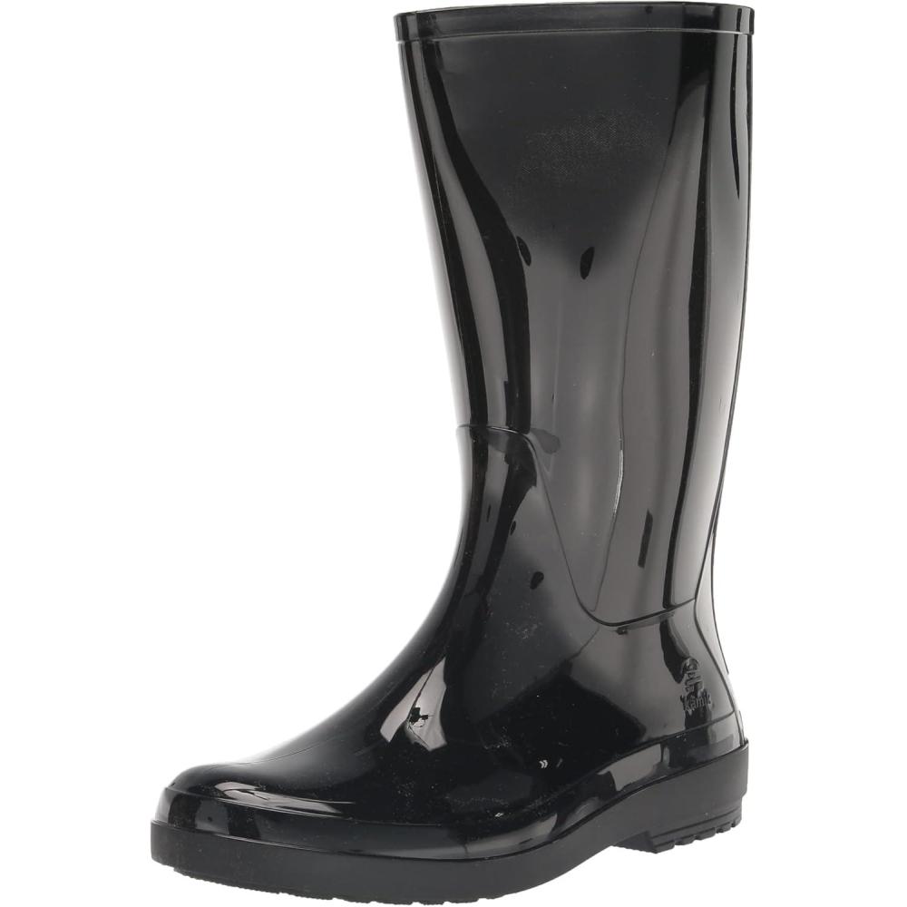 imageKamik Heidi2 Rain Boot  Waterproof Rain Boots  Cushy Comfort in Wellies  EcoFriendly Recyclable Garden FootwearBlack