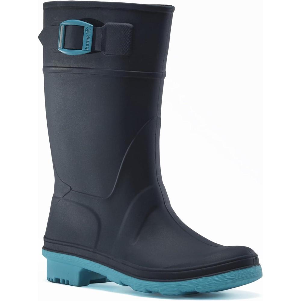 imageKamik Kids Raindrops Rain BootsNavyTeal