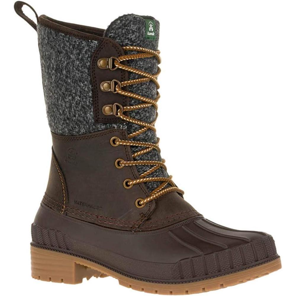 imageKamik Seinna 2 Snow Boots for Women Seamsealed Waterproof HEATMX Thermal Insulation Removable EVA InsoleDark Brown 2