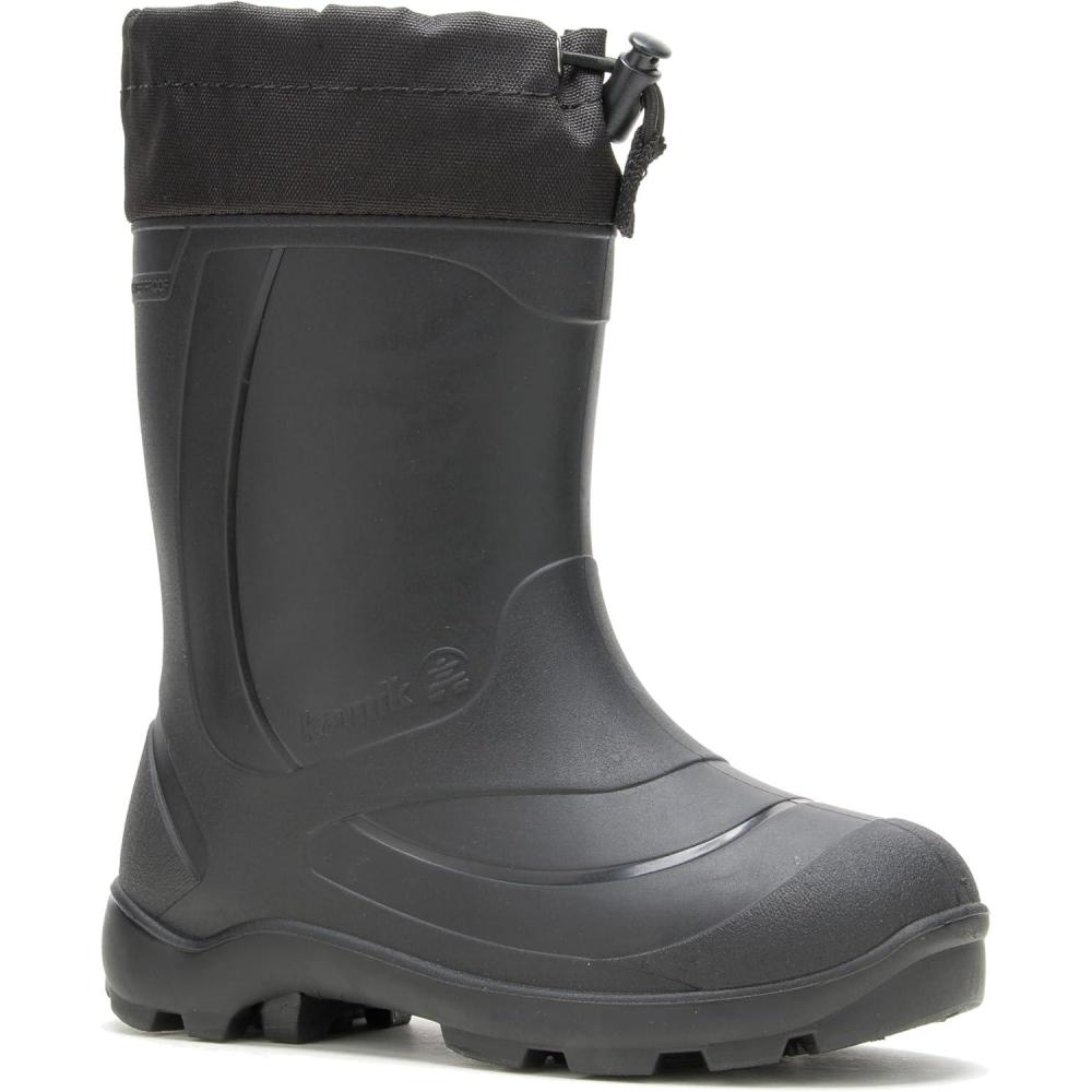 imageKamik Snobuster 1 Kids Snow Boots Waterproof Thermal Liner ampamp Adjustable Snow CollarBlack