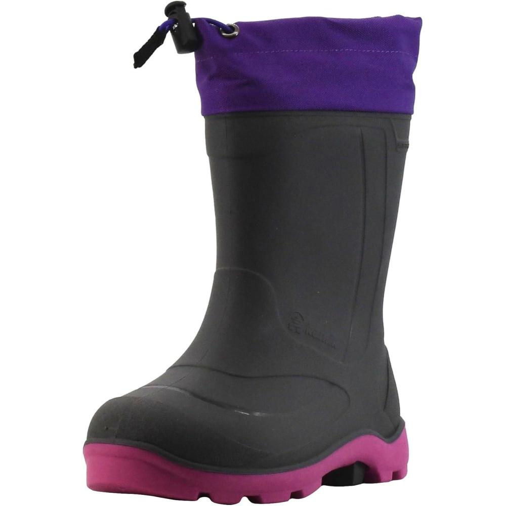 imageKamik Snobuster 1 Kids Snow Boots Waterproof Thermal Liner ampamp Adjustable Snow CollarPurpleMagenta