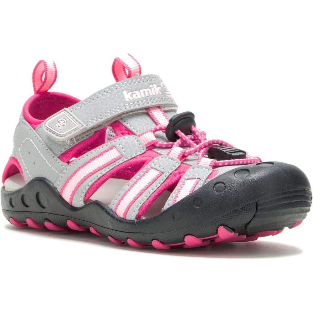 imageKamik UnisexChild Crab Sport SandalGreyPink
