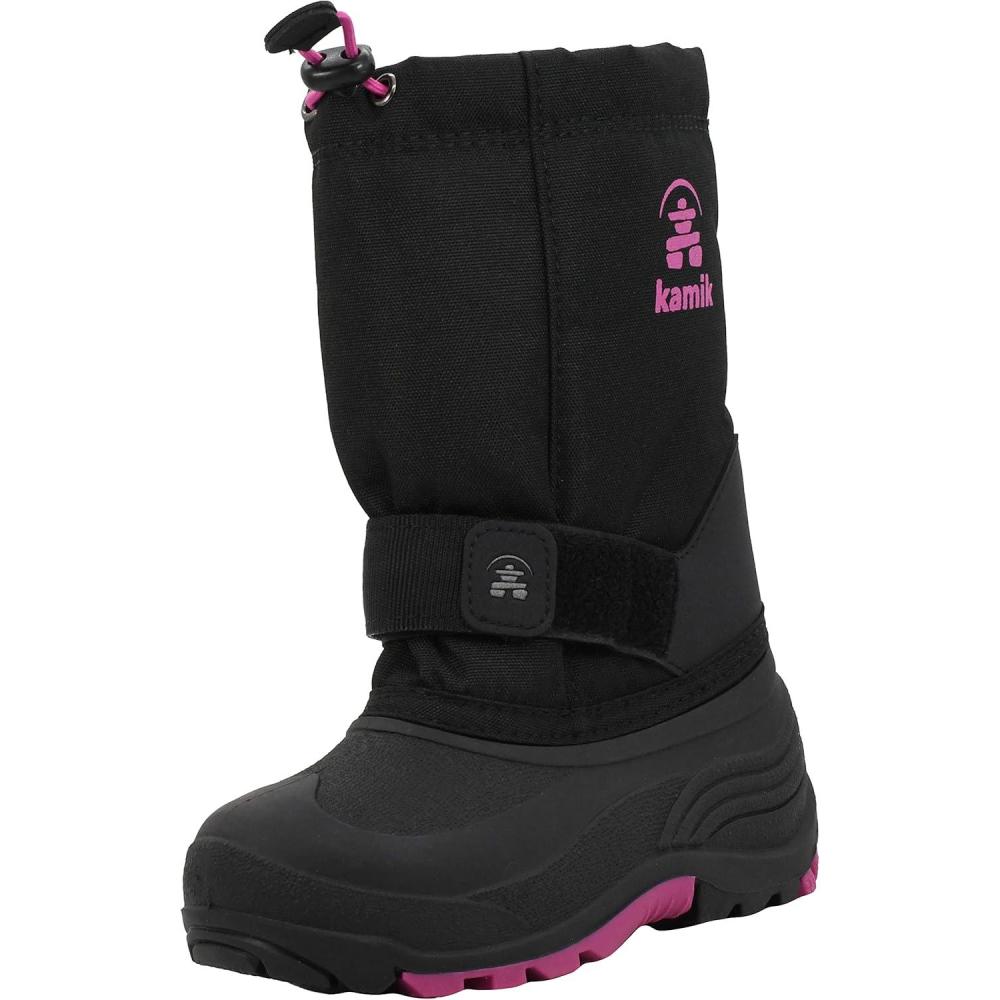 imageKamik UnisexChild Waterbugw Snow Boot BlackPink 10 M US