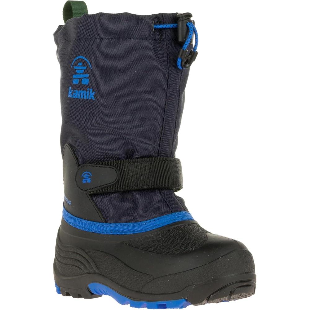 imageKamik Waterbug 5 Kids Winter Snow Boots Waterproof ampamp Insulated with Removable Liner NavyBlue 9 Toddler