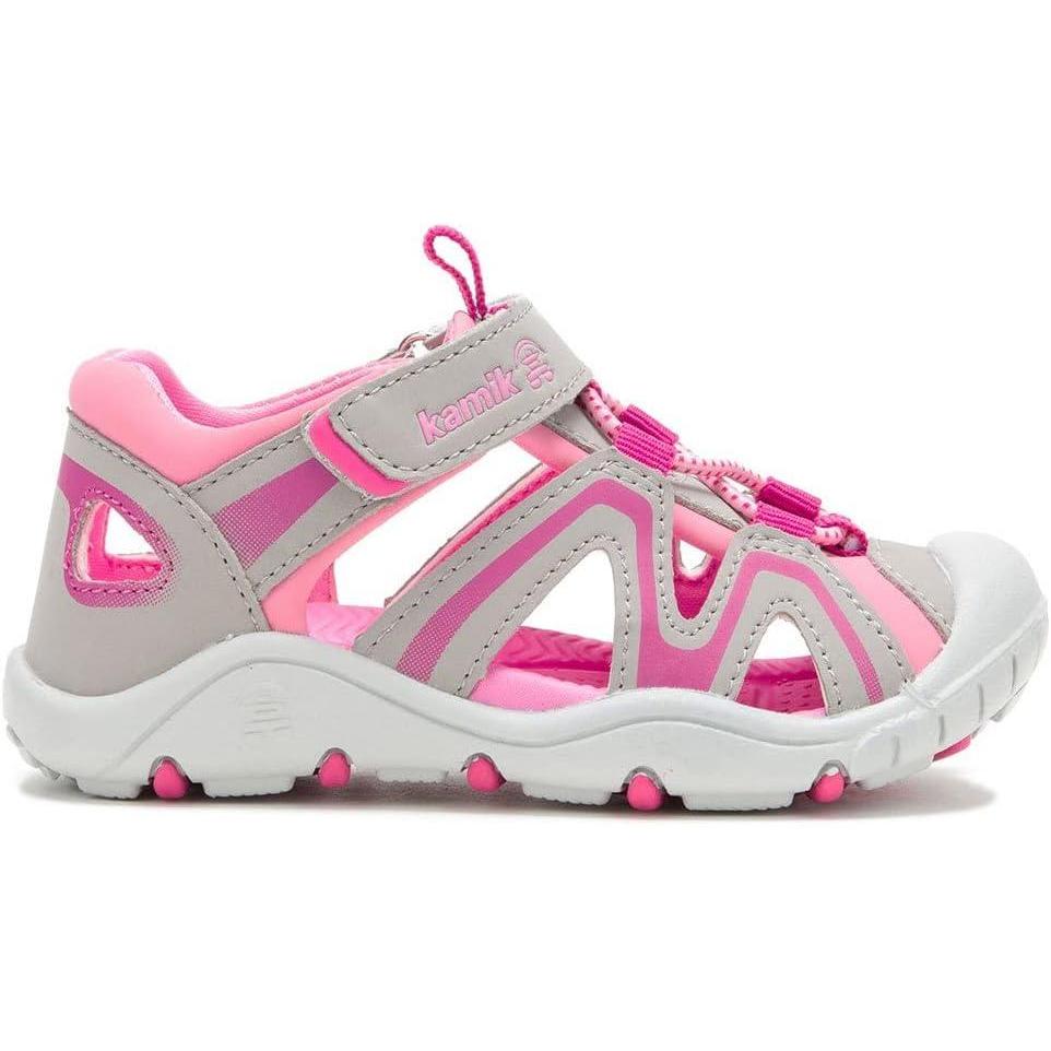 imageKamik boys Kick ToddlerLittle Big Kid Closed SandalsLight Gray