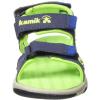 Kamik Boy’s Fisherman Flat Sandal(Navy/Lime)