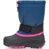 Kamik Rocket Insulated Snow Boots – Waterproof Upper for Kids Snow Boots – Adjustable Collar & Lace Lock(Light Navy)