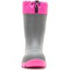 Kamik Snobuster 1 Kids’ Snow Boots, Waterproof, Thermal Liner & Adjustable Snow Collar(Charcoal/Magenta)