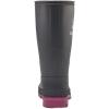 Kamik Stomp Rain Boot for Kids – Waterproof and Warm Felt Footbed(Charcoal/Magenta)