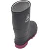 Kamik Stomp Rain Boot for Kids – Waterproof and Warm Felt Footbed(Charcoal/Magenta)