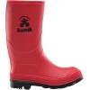 Kamik Stomp Rain Boot for Kids – Waterproof and Warm Felt Footbed(Red)