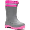 Kamik Unisex-Child Snobuster 3 Warm Waterproof Winter Boots Snow(Charcoal/Magenta)