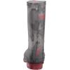 Kamik Unisex-Child Stomp2 Rain Boot(Charcoal/Red)