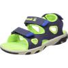 Kamik Boy’s Fisherman Flat Sandal(Navy/Lime)