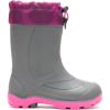 Kamik Kids’ Snobuster 2 Winter Boots(Black/Charcoal/Magenta)