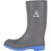 Kamik Kids Stomp Waterproof Rain Boots,Charcoal/Blue,13