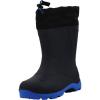 Kamik Snobuster 1 Kids’ Snow Boots, Waterproof, Thermal Liner & Adjustable Snow Collar(Navy/Black)