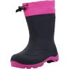 Kamik Snobuster 1 Kids’ Snow Boots, Waterproof, Thermal Liner & Adjustable Snow Collar(Navy/Magenta/Magenta)
