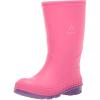 Kamik Stomp Rain Boot for Kids – Waterproof and Warm Felt Footbed(Pink)