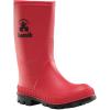 Kamik Stomp Rain Boot for Kids – Waterproof and Warm Felt Footbed(Red)