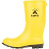 Kamik Stomp Rain Boot for Kids – Waterproof and Warm Felt Footbed(Yellow/Black Sole)