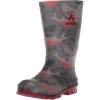 Kamik Unisex-Child Stomp2 Rain Boot(Charcoal/Red)